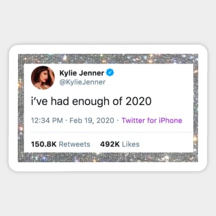 Kylie Jenner tweet 2020 Sticker